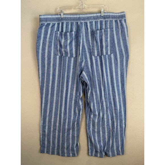 Old Navy Women's Plus Sz 3X High Rise Wide Leg Comfort Linen‎ Blend Pants NWT - Picture 2 of 10